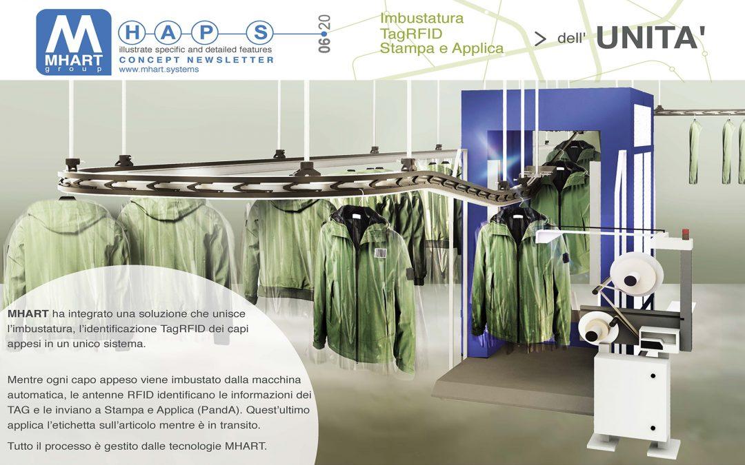 Mhart Mhaps imbustatura tag rfid in unico sistema