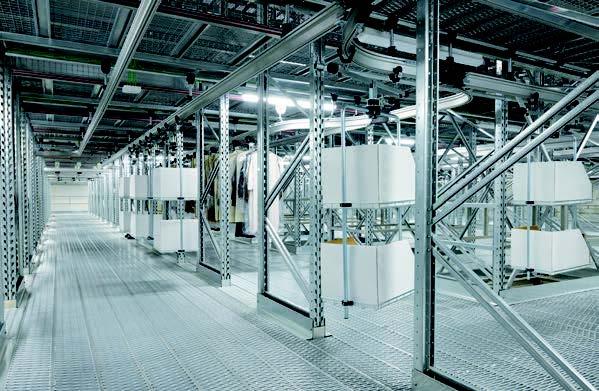 Progetto logistico integrato MHART per Fabiana Filippi con sistemi automatizzati di movimentazione capi