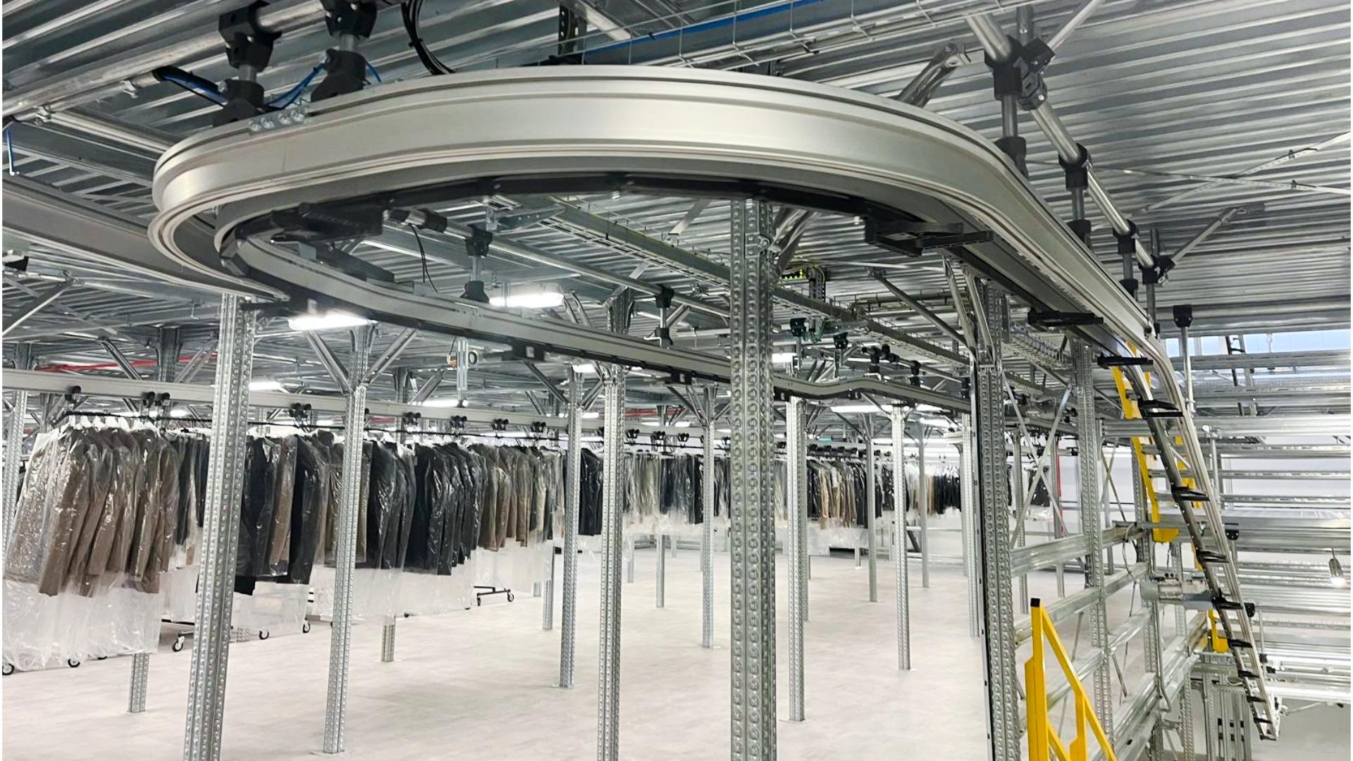 Mhart M4V Trolley system movimentazione capi a carrellino