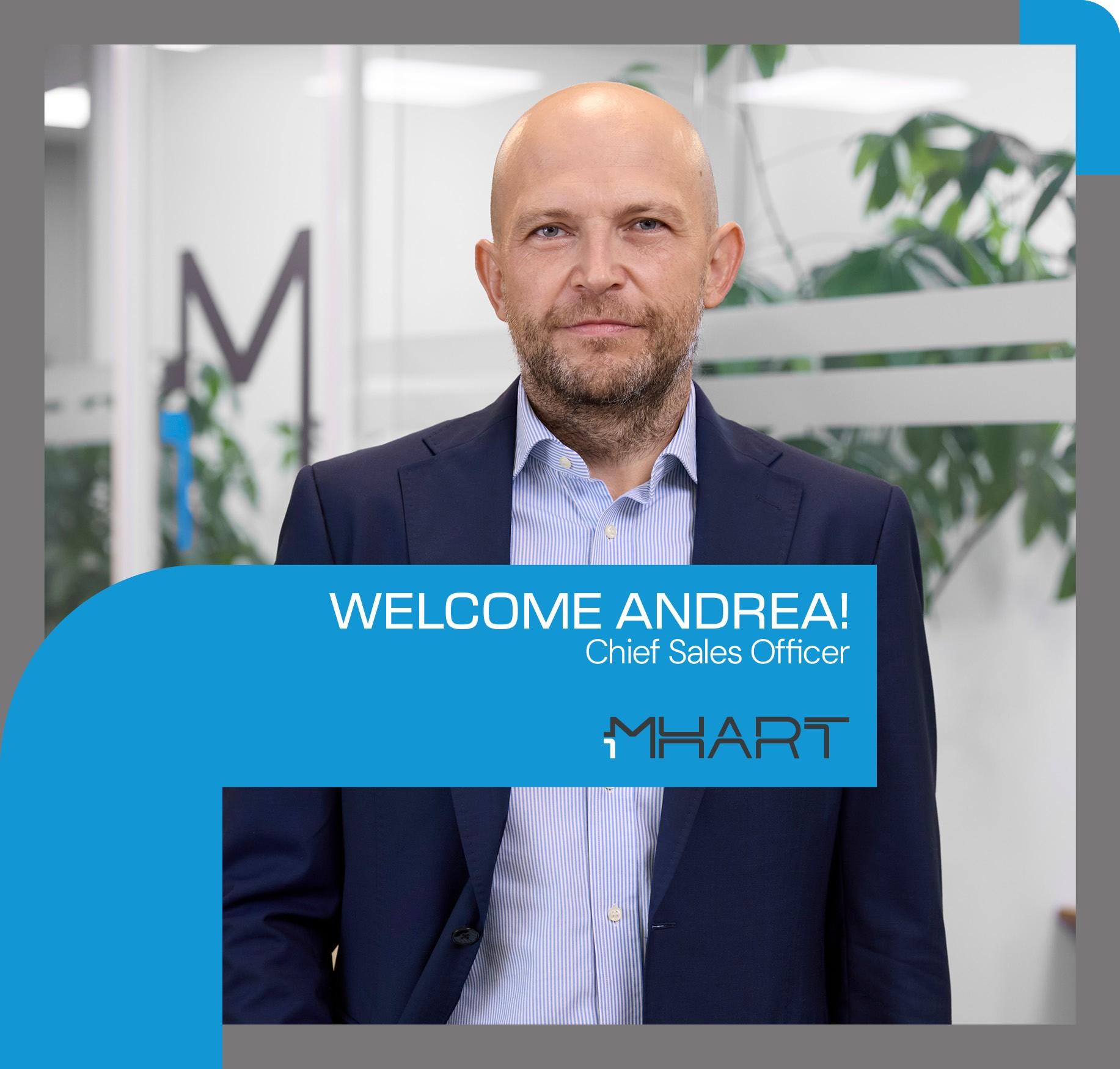 MHART annuncia la nomina di Andrea Pezzei come nuovo Chief Sales Officer (CSO), rafforzando il proprio percorso di crescita e sviluppo commerciale.